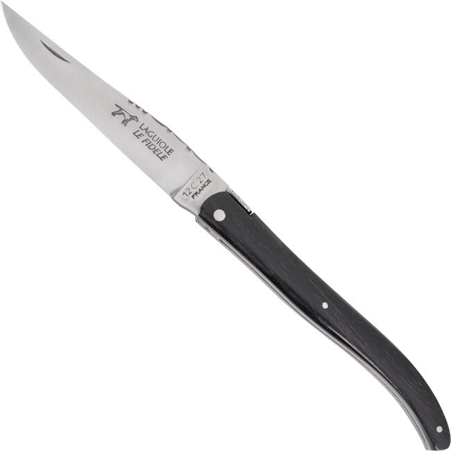 Laguiole le Fidele Coltello tascabile Laguiole Ebenholzgriff