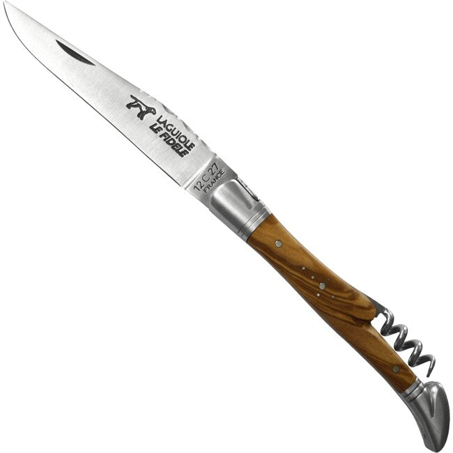 Laguiole le Fidele Coltello tascabile Laguiole m Korkenz Olive