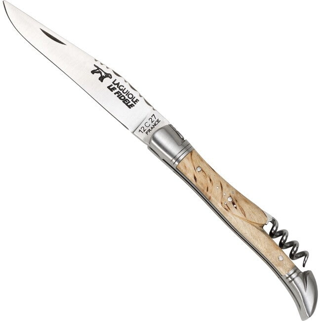 Laguiole le Fidele Coltello tascabile Laguiole m Korkenzieher Birke