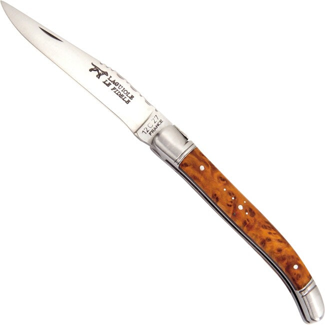 Laguiole le Fidele Coltello tascabile Laguiole Thuja Holzgriff 9 cm