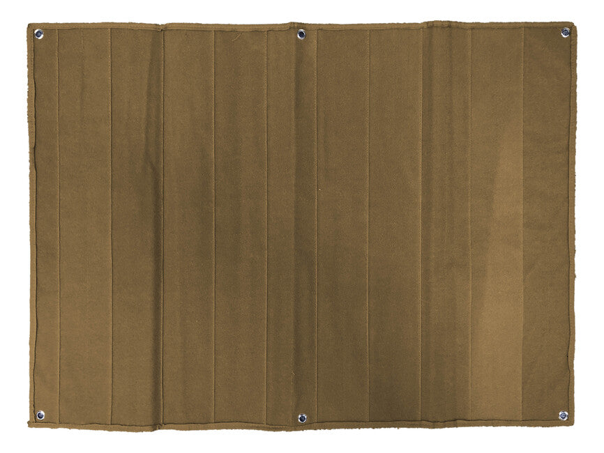 WARAGOD Coperta a pannelli grandi con velcro e 6 occhielli, tan