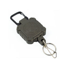 Leguon Keyhex moschettone con cavo d'acciaio per chiavi, oliva