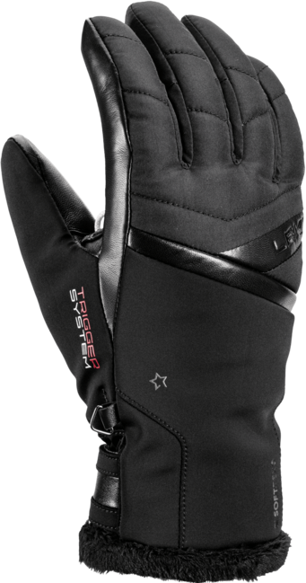 Leki Snowfox 3D Guanti da discesa invernali da donna, neri