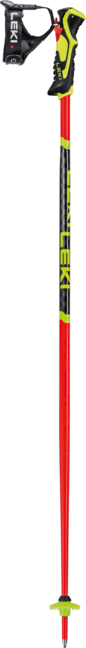 Leki WCR Lite SL 3D bastoncini da sci, rosso brillante-nero-giallo neon