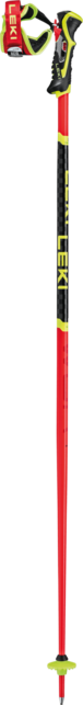 Leki WCR SL 3D bastoncini da sci, rosso brillante-nero-giallo neon