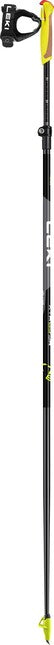 Leki Xta 6.5 Vario jr. bastoncini da sci 125 - 145 cm, nero-bianco-neon-giallo