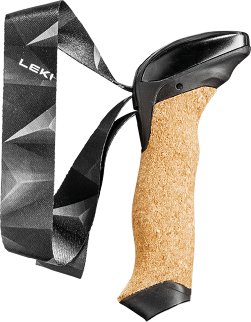 Leki Aergon Air real Cork ricambio skin strap 4.0, nero-nero, 16 mm