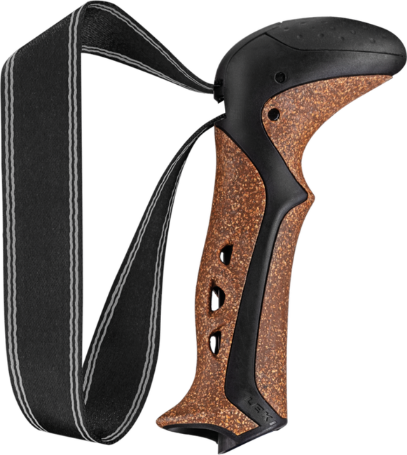 Leki Aergon CorTec ricambio cinturino morbido, nero-marrone, 18 mm