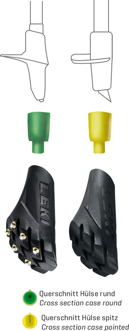 Leki Silent Spike Pad Walking Multi System pezzo di ricambio, nero