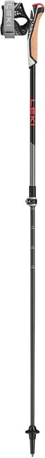 Leki Instructor Lite bastoncini da nordic walking 100 - 125 cm, antracite scuro-argento-grigio-rosso brillante