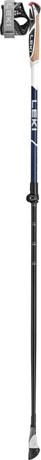 Leki Smart Supreme bastoncini da nordic walking 100 - 130 cm, blu notte metallizzato scuro-blu scuro-bianco