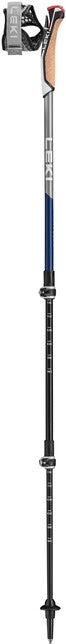 Leki Traveller Carbon bastoncini da nordic walking 90 - 130 cm, blu notte metallizzato scuro-bianco antracite chiaro