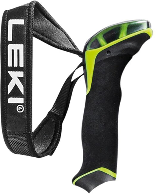 Leki Aergo Air Foam impugnature con cinturino in neoprene 18mm, lime/nero