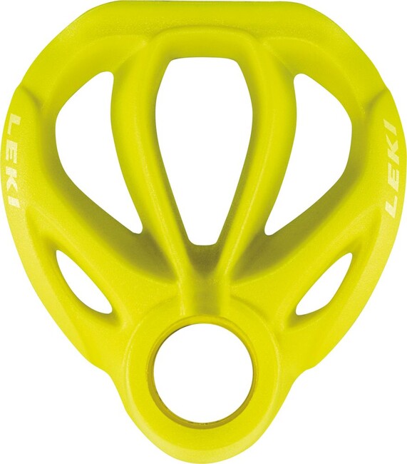 Leki Contour Binding Piattini Basket Race, giallo neon