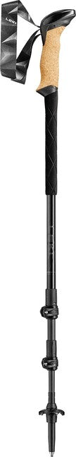 Leki Bastoncini da trekking Serie Black Carbon, nero-nero-grigio-antracite scuro, 100 - 135 cm