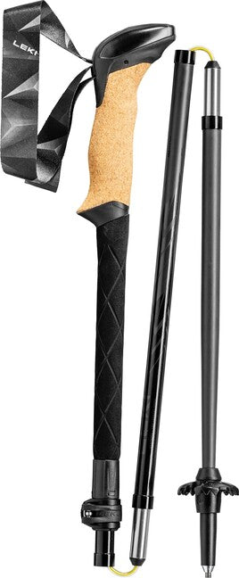 Leki Bastoncini da trekking Serie Nera FX Carbon, nero-nero-carbonio naturale, 110 - 130 cm