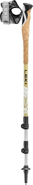 Leki Cross Trail TA bastoncini da trekking 100 - 135 cm, bianco-oro-marrone-nero