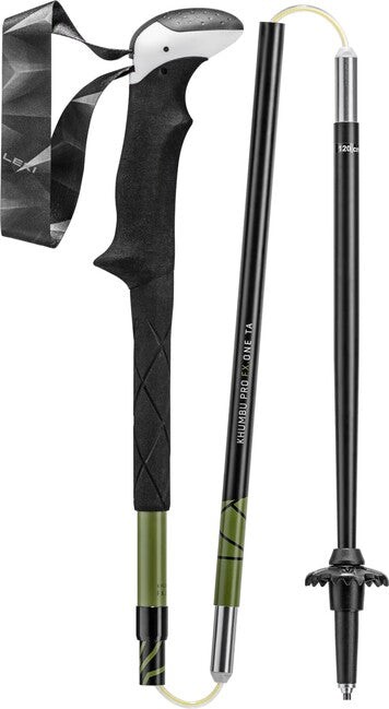 Leki Khumbu Pro FX.One TA bastoncini da trekking, duttile-nero-bianco