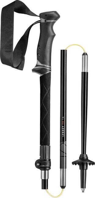 Leki Legacy FX TA bastoncini da trekking 110 - 130 cm, argento-grigio-rosso-nero