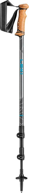 Leki Legacy bastoncini da trekking, metallizzato-petrolio-antracite scuro, 110 - 145 cm