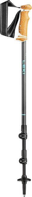 Leki Lhasa bastoncini da trekking 90 - 125 cm, grigio argento-antracite scuro-menta
