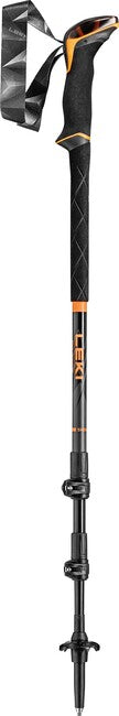 Leki Sherpa Lite bastoncini da trekking 100 - 135 cm, arancio neon-nero-blu denim