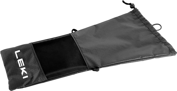 Leki Borsa a bastone pieghevole grande, bianca e nera, 45 cm