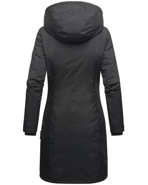 Navahoo Letiziaa cappotto invernale da donna con cappuccio, nero