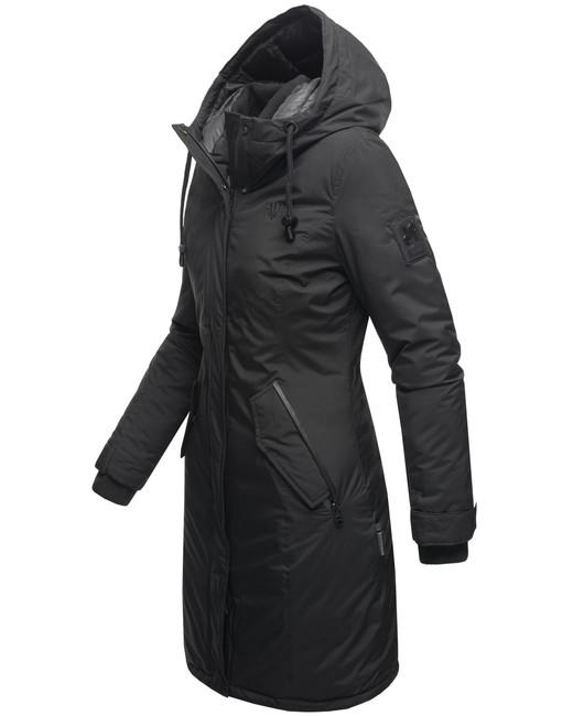 Navahoo Letiziaa cappotto invernale da donna con cappuccio, nero