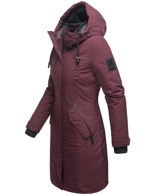 Navahoo Letiziaa cappotto invernale da donna con cappuccio, bordeaux