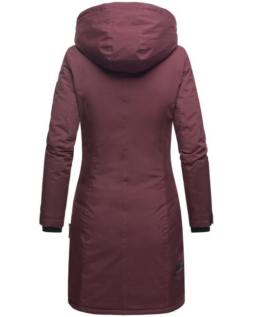 Navahoo Letiziaa cappotto invernale da donna con cappuccio, bordeaux
