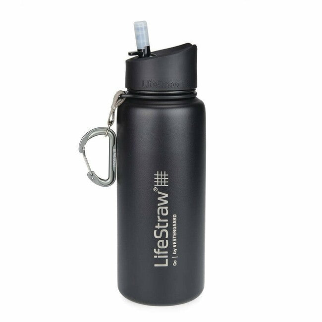 Lifestraw Go bottiglia filtrante in acciaio inox 700ml, nero