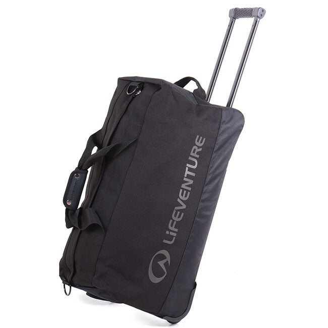 Lifeventure Borsa da viaggio con ruote 100 l, nera