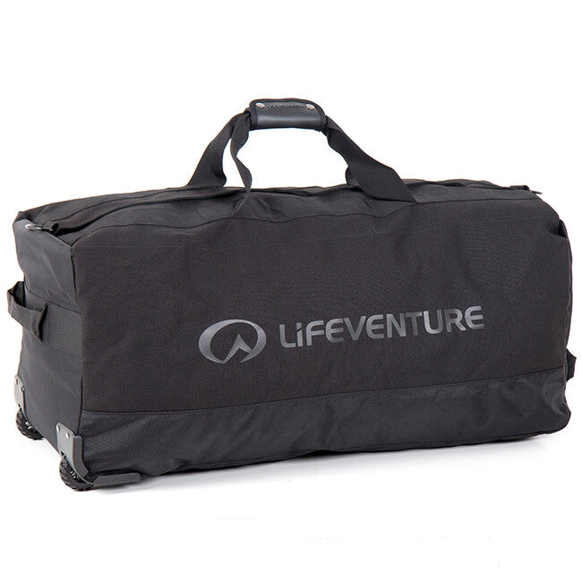 Lifeventure Borsa da viaggio con ruote 120 l, nera