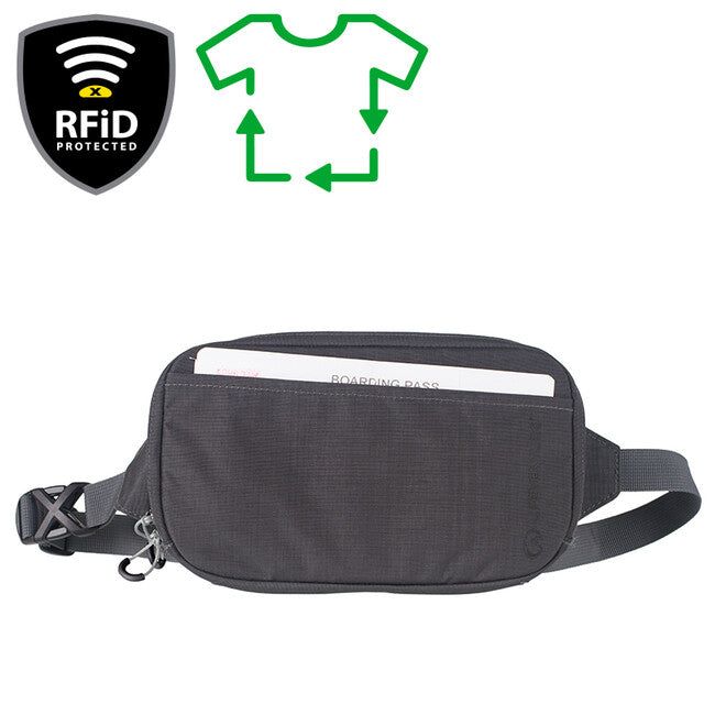 Lifeventure Custodia da viaggio per documenti RFID, grigio