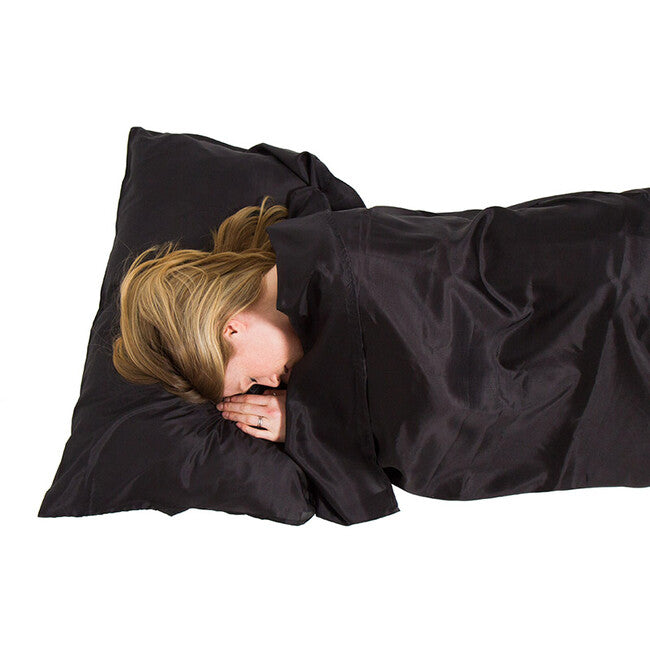 Lifeventure Silk Ultimate Sleeping Bag Liner, nero