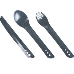 Lifeventure Ellipse Plastic Cutlery Set, Graphite