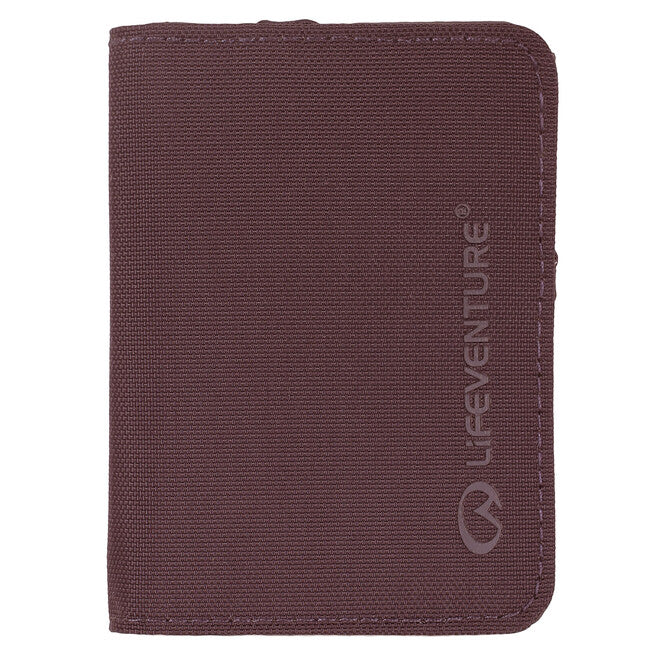 Lifeventure Custodia per carte di credito con protezione rfId, prugna