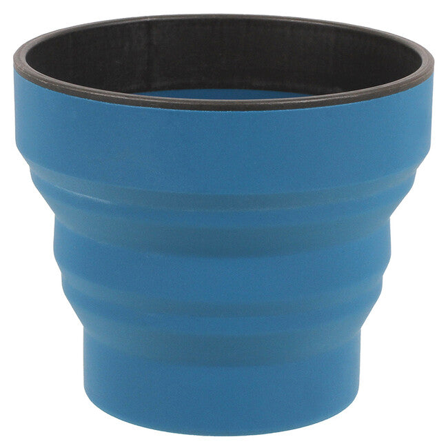 Lifeventure Ellipse Flexi Mug tazza pieghevole in silicone 350 ml, blu navy