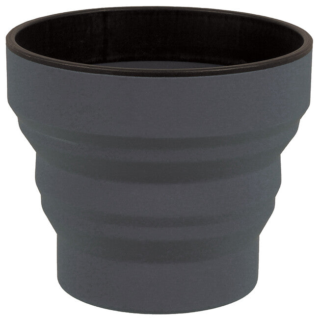 Lifeventure Ellipse Flexi tazza pieghevole in silicone da 350 ml, grafite