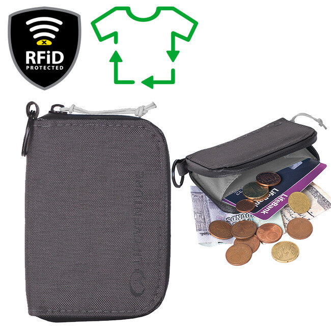 Lifeventure RFiD portafoglio tascabile, grigio