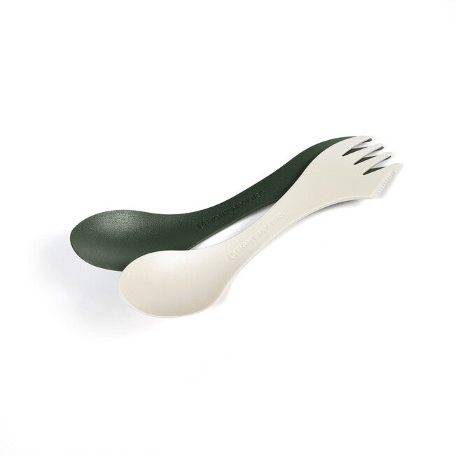 Light My Fire Cucchiaio multifunzionale originale 2 pezzi, verde/crema