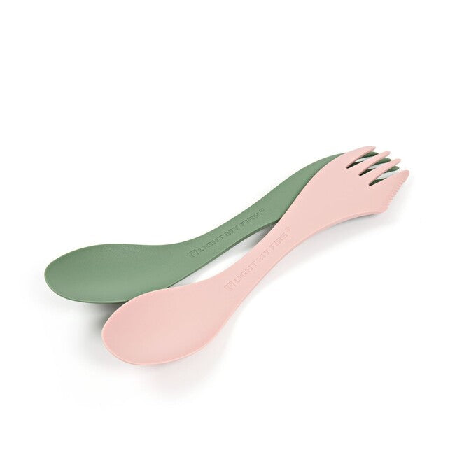 Light My Fire Cucchiaio medio multifunzione Spork 2 pezzi, verde/crema