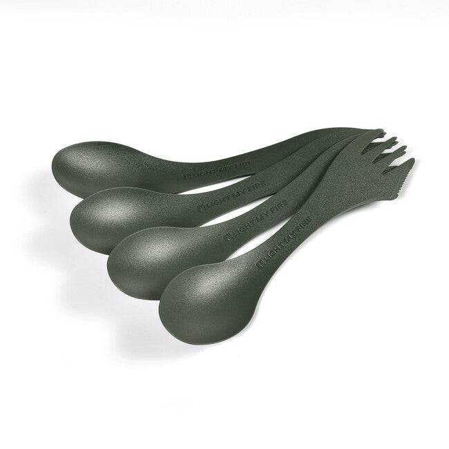 Light My Fire Cucchiaio multifunzione originale 4 pezzi, verde