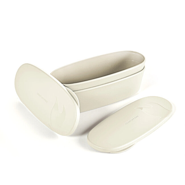 Light My Fire SnapBox ovale 2 pezzi, crema