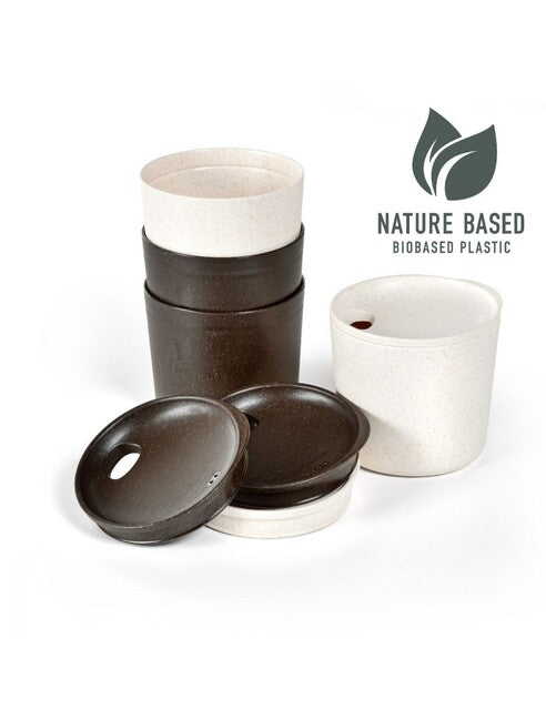 Light My Fire MyCup'n Lid tazza corta, marrone-bianco