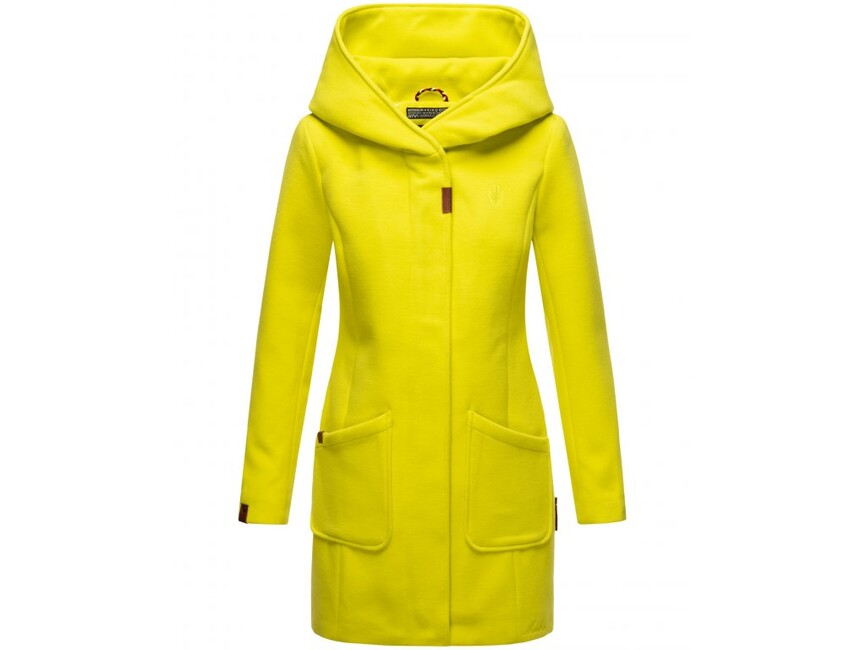 Marikoo MAIKOO cappotto invernale da donna con cappuccio, verde lime