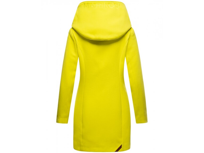 Marikoo MAIKOO cappotto invernale da donna con cappuccio, verde lime