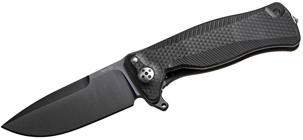 Lionsteel SR11A Coltello tascabile comfort con telaio rigido in titanio, bb