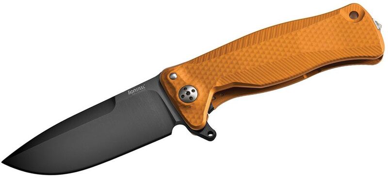 Lionsteel SR11A coltello tascabile con telaio rigido in titanio , ob